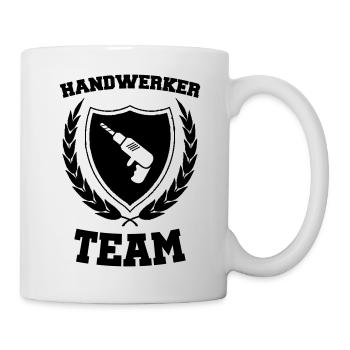 handwerker team 02 - Tasse - Weiß - Rechts