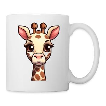 Girafe kawaii mignonne - Mug blanc - blanc - Droite