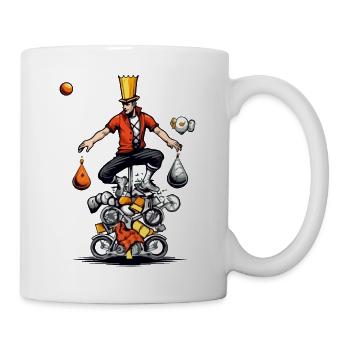 Jack der Jongleur - Tasse - Weiß - Rechts