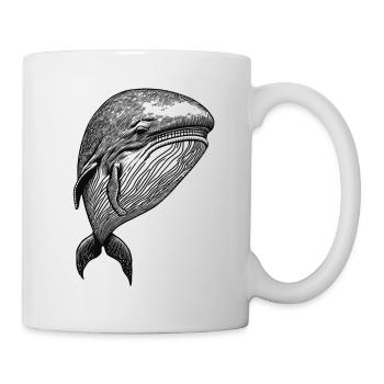 Die Anmut des Wals - Tasse - Weiß - Rechts