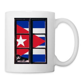 Kuba Flagge Karibik Urlaub Cuba Reise Havanna - Tasse - Weiß - Rechts
