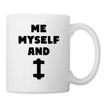 Me, Myself and I Sport Training Fitness - Tasse - Weiß - Rechts