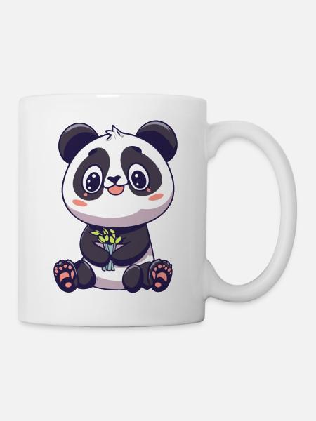 Panda mignon - Mug blanc - blanc