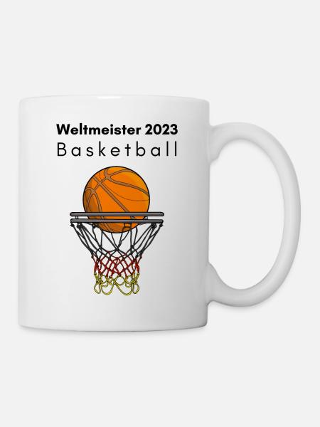 Weltmeister Basketball 2023 - Tasse - Weiß