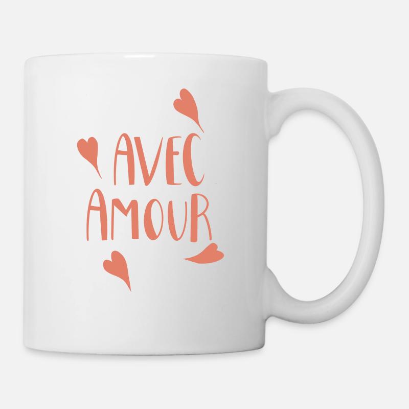 MIT LIEBE - Tasse - Weiß