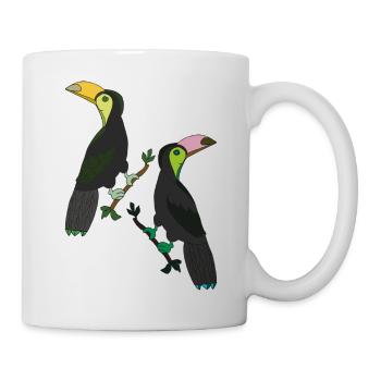 Toucan Deux - Mug blanc - blanc - Droite