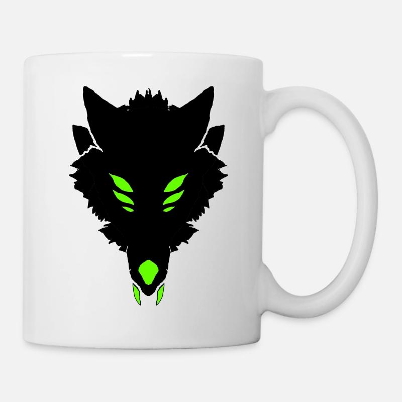 dark wolf - Mug - white
