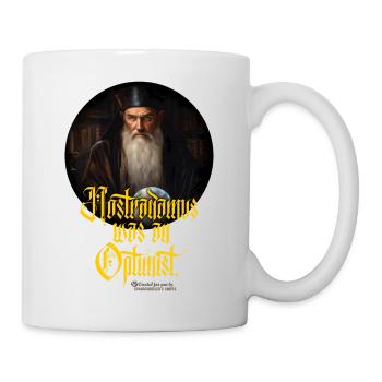 Nostradamus ☛ www.spassprediger.de - Mug blanc - blanc - Droite
