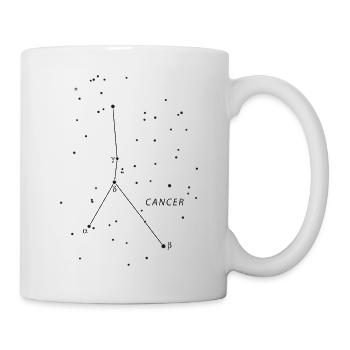Konstellation Krebs - Tasse - Weiß - Rechts