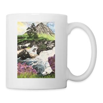 Iceland Kirkjufell Travel Hiking Iceland Volcano - Mug - white - Right