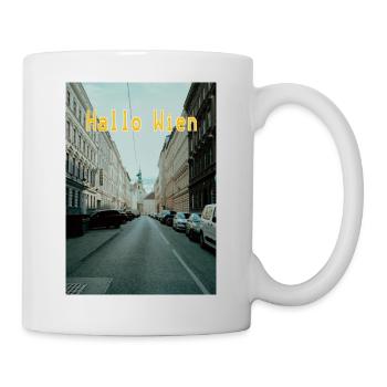 HalloWien - Tasse - Weiß - Rechts