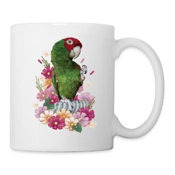 Rotkopf-Papagei - Tasse - Weiß - Rechts