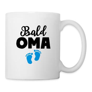 Bald Oma Junge Baby Großmutter - Tasse - Weiß - Rechts