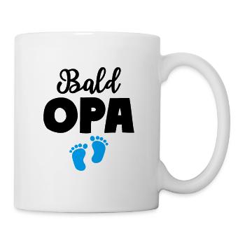 Bald Opa Junge Baby Großvater - Tasse - Weiß - Rechts