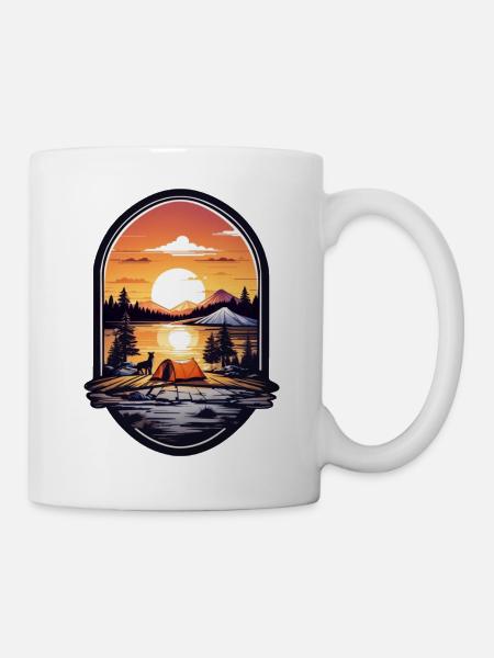 Camping Zeit - Tasse - Weiß