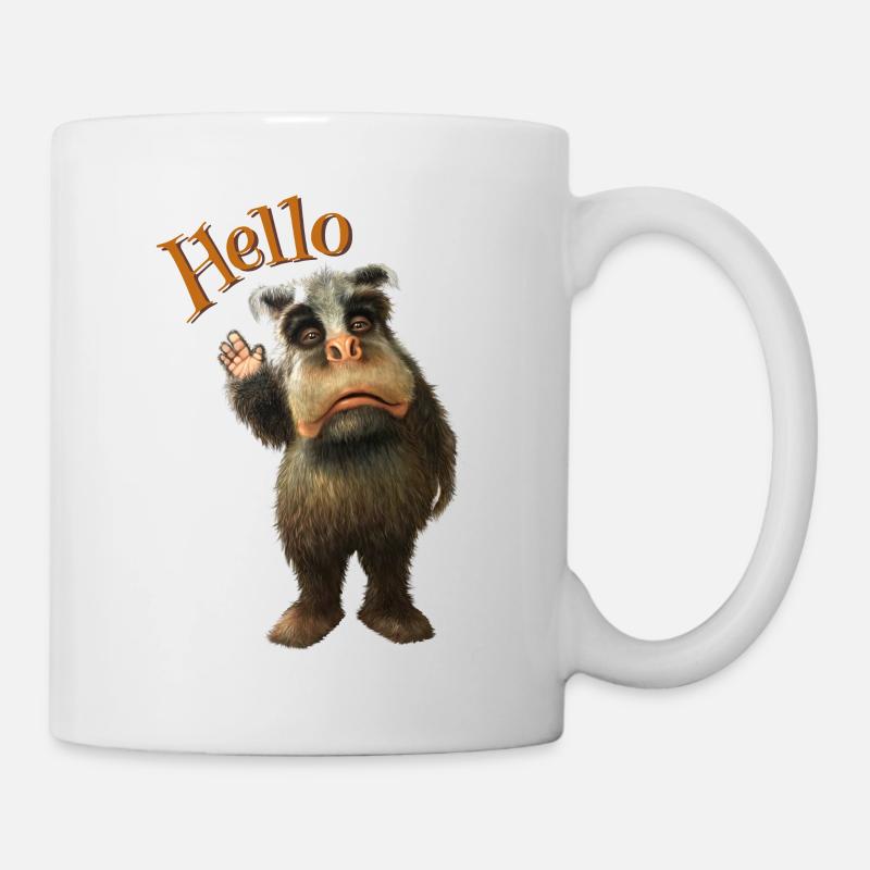 HELLO MONSTER - Mug - white
