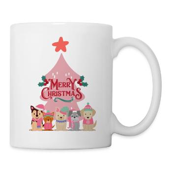 Pink Doggy Christmas - Mug - white - Right