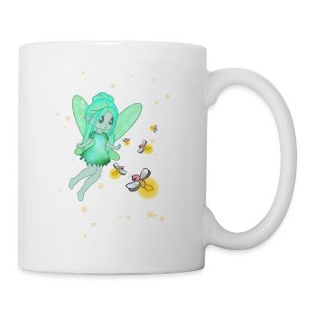 Feen und Glühwürmchen - Tasse - Weiß - Rechts
