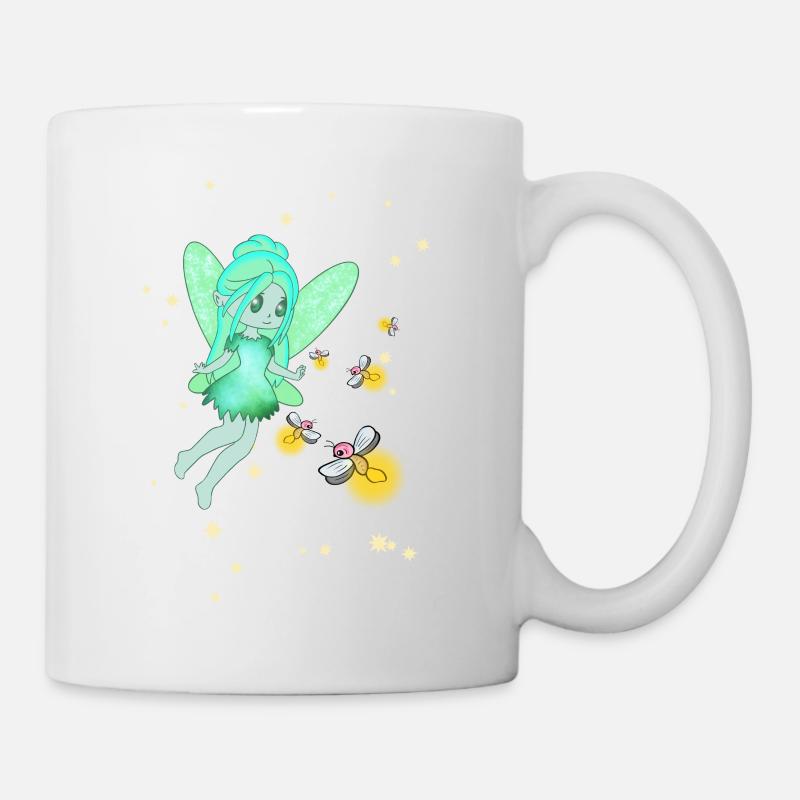 Feen und Glühwürmchen - Tasse - Weiß