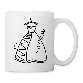Wedding dress matching the bachelor party - Mug - white - Right