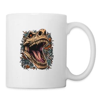 Scary dinosaur - Mug - white - Right