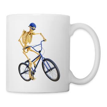 Grim Reaper vélo freestyle - Mug blanc - blanc - Droite