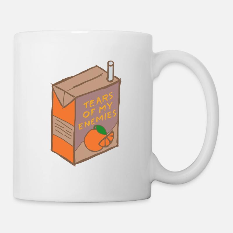 Les larmes de mes ennemis - Mug blanc - blanc