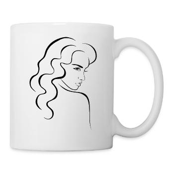 Woman Portrait - Mug - white - Right