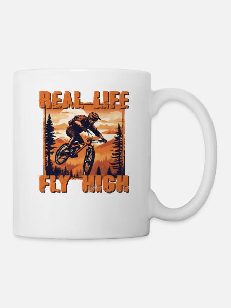 MTB 4 Vintage Orange - Tasse - Weiß