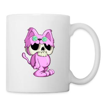 Katzeskull - Tasse - Weiß - Rechts