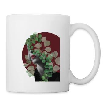 Femme abstraite - Mug blanc - blanc - Droite