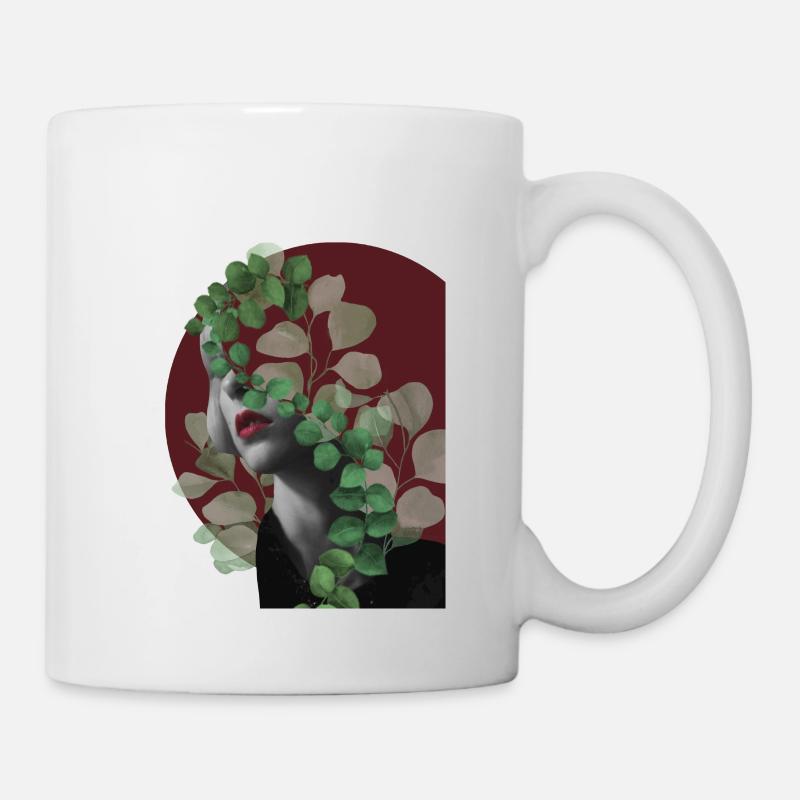 Femme abstraite - Mug blanc - blanc
