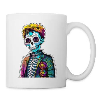 Dia de los Muertos Kid coloré - Mug blanc - blanc - Droite