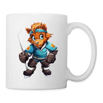 variation 24357Horse as Ice Hockey Player - Mug - white - Right