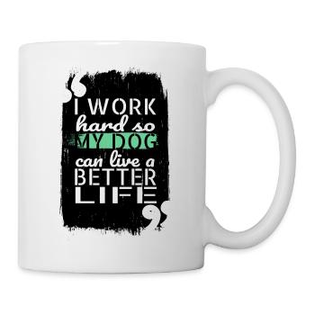 birthday present beagle dog sayings dogs - Mug - white - Right
