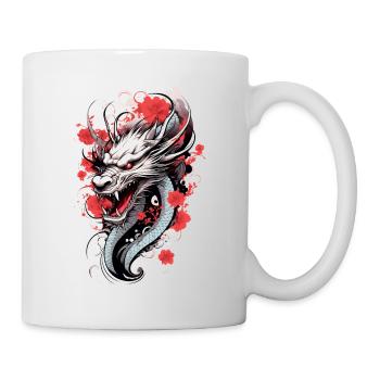 Dragon japonais - Mug blanc - blanc - Droite