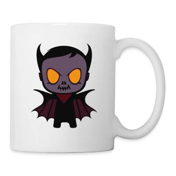 Böser Vampir im Kinderkörper: Gruseliger Charme - Tasse - Weiß - Rechts