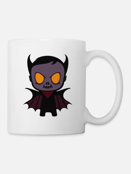 Evil Vampire in a Child's Body: Creepy Charm - Mug - white