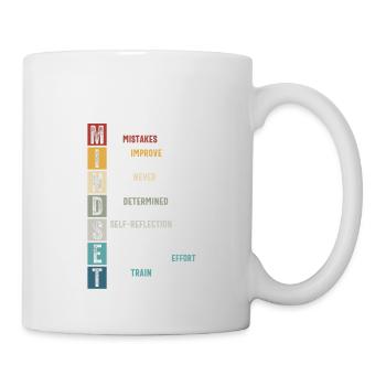 Growth Mindset Definition - Motivational Quote Ins - Tasse - Weiß - Rechts