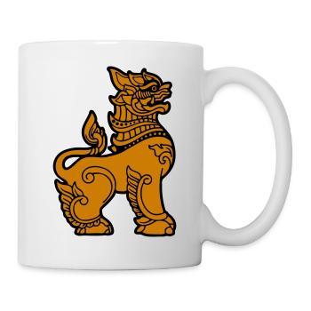 chinthe myanmar Birmanie - Mug blanc - blanc - Droite