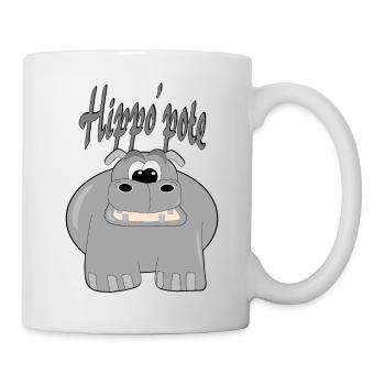 Hippo pote - Mug blanc - blanc - Droite