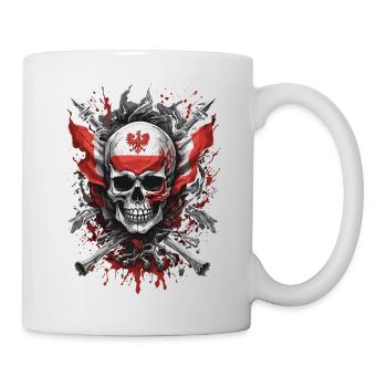 Polish Patriot: Flag and Skull - Mug - white - Right