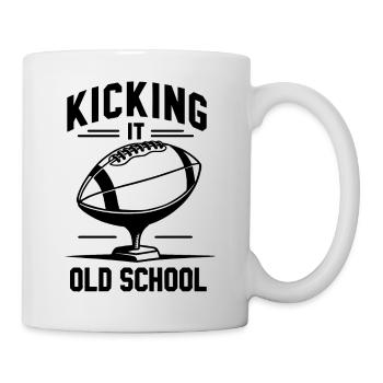 Coup de pied à l’ancienne - Mug blanc - blanc - Droite
