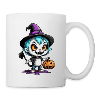 Halloween - Monster with Witch Hat - Mug - white - Right
