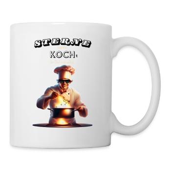 Koch Spass Shirt mit Spruch - Tasse - Weiß - Rechts