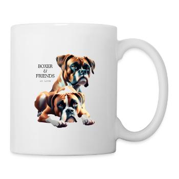 Chemises Boxer pour chiens et autres vêtements - Mug blanc - blanc - Droite