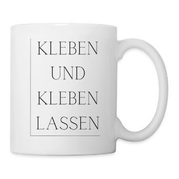 Kleben und Kleben lassen - Tasse - Weiß - Rechts