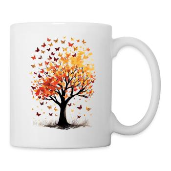 Ailes tombées de l’automne - Mug blanc - blanc - Droite