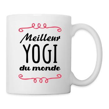 Meilleur Yogi du monde / Yoga - Mug blanc - blanc - Droite