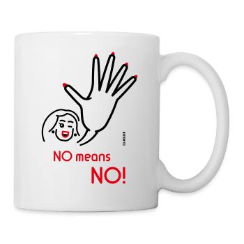No Means No! (Friendly / 2C) - Mug - white - Right